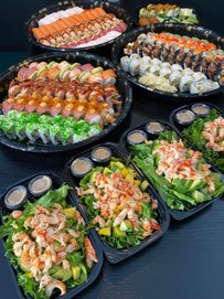 sushi til et arrangement